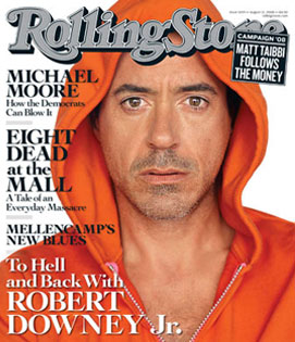 Robert Downey Jr., Rolling Stone Magazine Robert Downey Jr., Rolling Stone Magazine